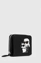 Кожен портфейл Karl Lagerfeld 230W3215 черен AA00