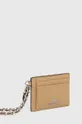 Кожаный чехол на карты MICHAEL Michael Kors коричневый