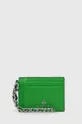 zelená Kožené puzdro na karty MICHAEL Michael Kors Dámsky
