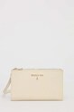 usnjena denarnica Patrizia Pepe Zrnato usnje bež CQ9774.L001