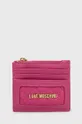 ροζ Θήκη για κάρτες Love Moschino Γυναικεία
