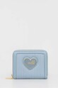 Love Moschino portfel imitacja skóry licowej niebieski JC5619PP1GLA1700