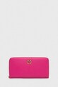Pinko portofel de piele roz 100250.A0F1