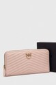Δερμάτινο πορτοφόλι Pinko 100250.A0GK ροζ