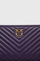 Pinko portfel skórzany 100250.A0GK fioletowy NC00
