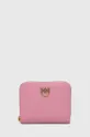 różowy Pinko portfel skórzany Damski