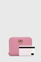 Pinko portfel skórzany 100249.A0F1 różowy