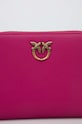 Akcesoria Pinko portfel skórzany 100249.A0F1 różowy