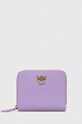 Pinko portfel skórzany skóra licowa fioletowy 100249.A0F1
