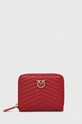 Шкіряний гаманець Pinko лицьова шкіра червоний 100249.A0GK