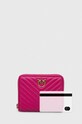 Pinko portfel skórzany 100249.A0GK różowy