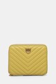 Pinko portofel de piele verde 100249.A0GK