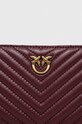 Akcesoria Pinko portfel skórzany 100249.A0GK bordowy