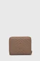 Pinko portfel skórzany brązowy