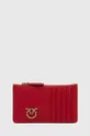 rdeča Usnjena denarnica Pinko Ženski