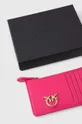 fialová Kožená peňaženka Pinko