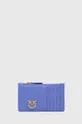 vijolična Usnjena denarnica Pinko Ženski