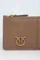 Akcesoria Pinko portfel skórzany 100251.A0GK brązowy
