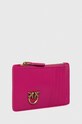 Pinko portfel skórzany 100251.A0F1 różowy NC00
