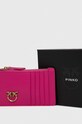 Pinko portofel de piele roz 100251.A0F1