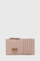 różowy Pinko portfel skórzany Damski