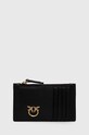 Kožená peňaženka Pinko usňová koža čierna 100251.A0F1