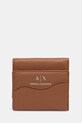 Гаманець Armani Exchange імітація лицьової шкіри коричневий 948530.CC783