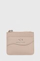 Гаманець Armani Exchange імітація лицьової шкіри бежевий 948539.CC783