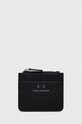 Гаманець Armani Exchange імітація лицьової шкіри чорний 948539.CC783