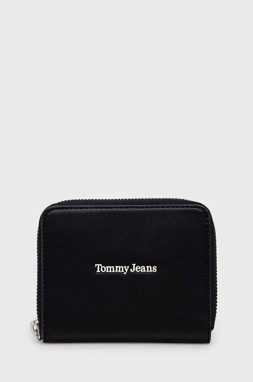 czarny Tommy Jeans portfel Damski