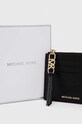Kožená peněženka MICHAEL Michael Kors černá 34S3G8ED1L
