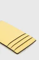 Шкіряний чохол на банківські карти Tory Burch жовтий