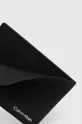 чорний Шкіряний чохол на банківські карти Calvin Klein