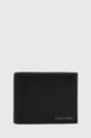 černá Kožená peněženka Calvin Klein Pánský