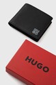 HUGO portfel skórzany czarny 50487011