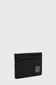 HUGO etui na kartę skórzane 50487005 czarny SS23