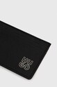HUGO etui na kartę skórzane czarny 50487005