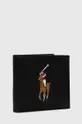 Kožená peňaženka Polo Ralph Lauren čierna