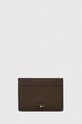 BOSS port-card imitatie de piele maro 50491948