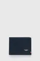 темно-синій Шкіряний гаманець Aeronautica Militare Чоловічий
