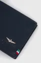 темно-синій Шкіряний гаманець Aeronautica Militare