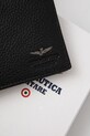 Kožená peňaženka Aeronautica Militare čierna AM181