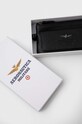 Kožni etui za ključeve Aeronautica Militare crna AM189