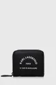 чорний Шкіряний гаманець Karl Lagerfeld Unisex