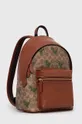 Кожаный рюкзак Coach коричневый