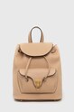 Coccinelle plecak skórzany skóra licowa beżowy E1.MF6.14.02.01