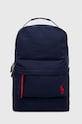 Дитячий рюкзак Polo Ralph Lauren гладкий темно-синій 9AR015
