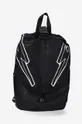 black Neil Barett backpack 3D Bolt Nylon + Rubberized Cotton Twill Unisex