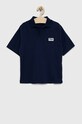 Fila tricouri polo din bumbac pentru copii imprimeu bleumarin FAT0261
