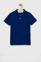 Dětská bavlněná polokošile Tommy Hilfiger s límečkem námořnická modř KB0KB07365.PPYX